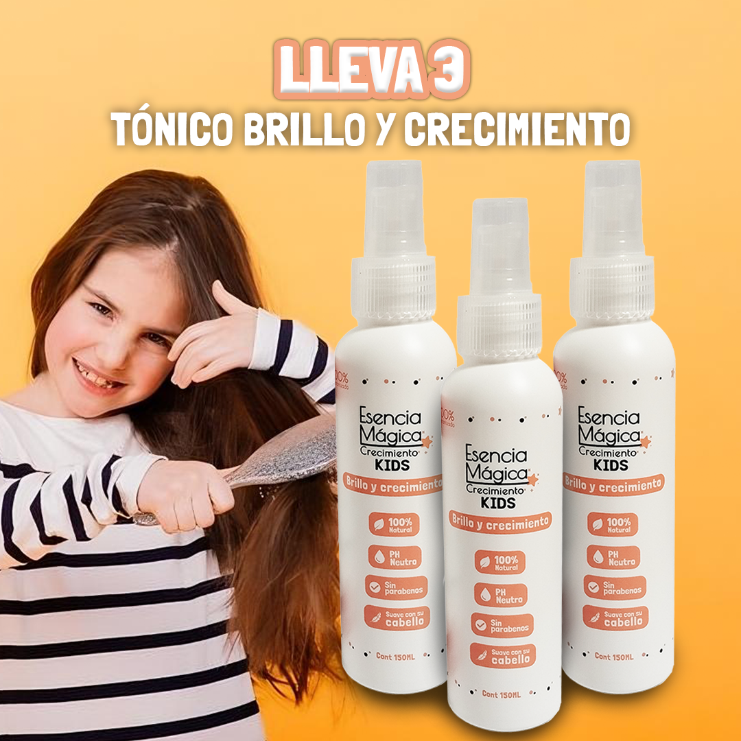 Spray Brillo y crecimiento Kit X3 Esencia Mágica